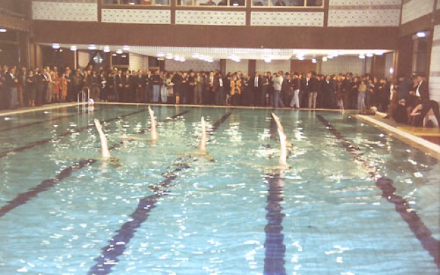Deo programa svečanog otvaranja bazena 17.12.1992.