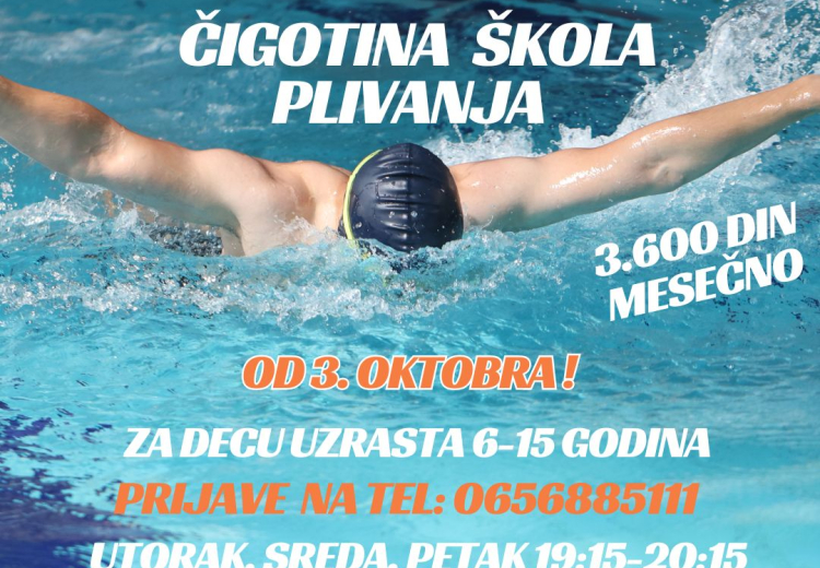 Čigotina škola plivanja započinje sezonu 2023/2024. 