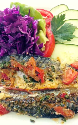 Ručak riba i salata