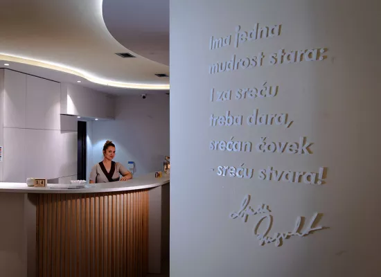 Spa&amp;wellness recepcija